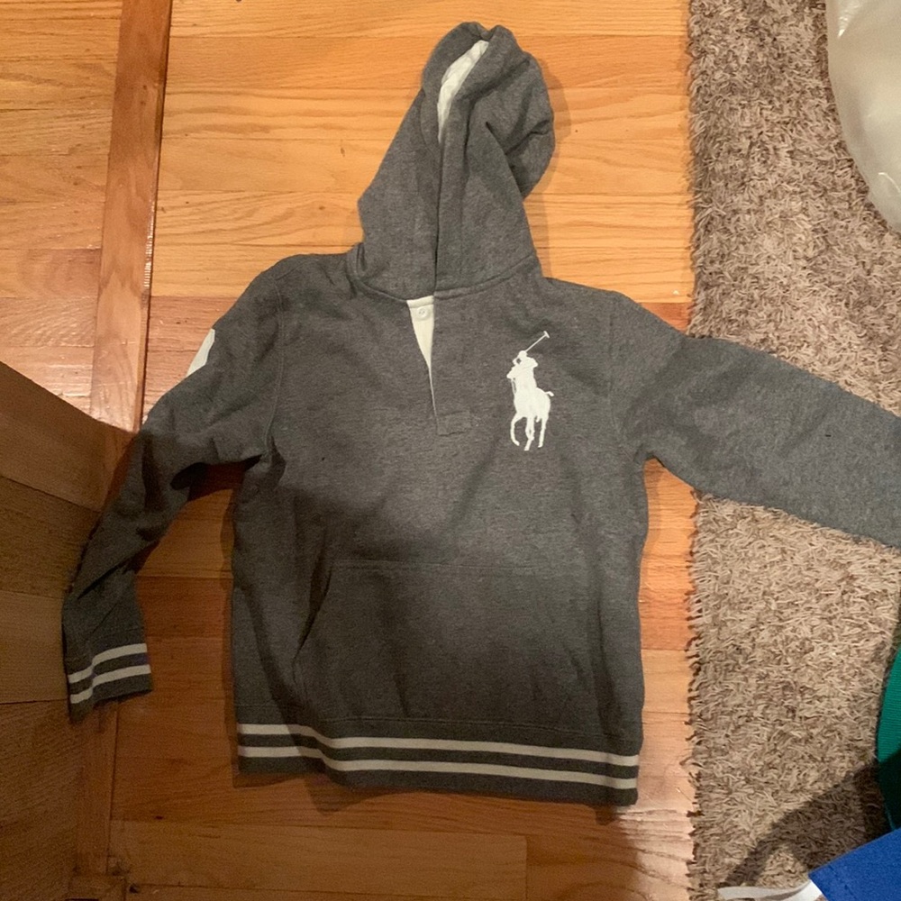 Polo Ralph Lauren Grey Boys hoodie(size 10-12)